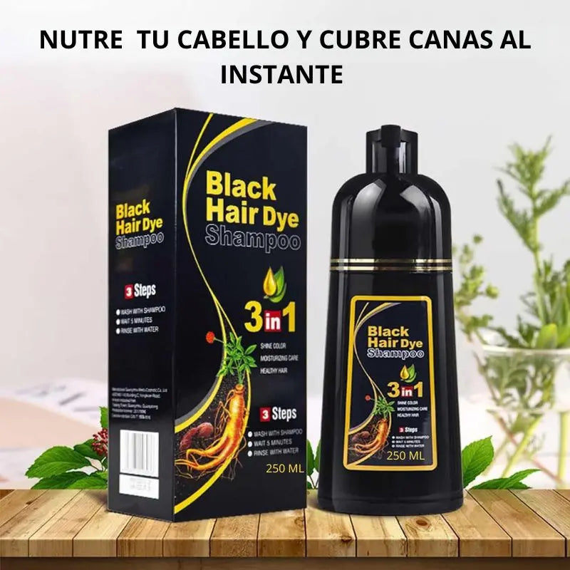 Shampoo 3 en 1 que Elimina Canas y Aporta Brillo