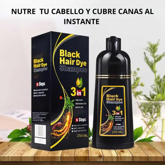 Shampoo 3 en 1 que Elimina Canas y Aporta Brillo