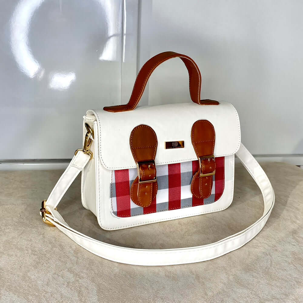 Elegante Bolso de Dama Aura Blanco de Karla Chacon