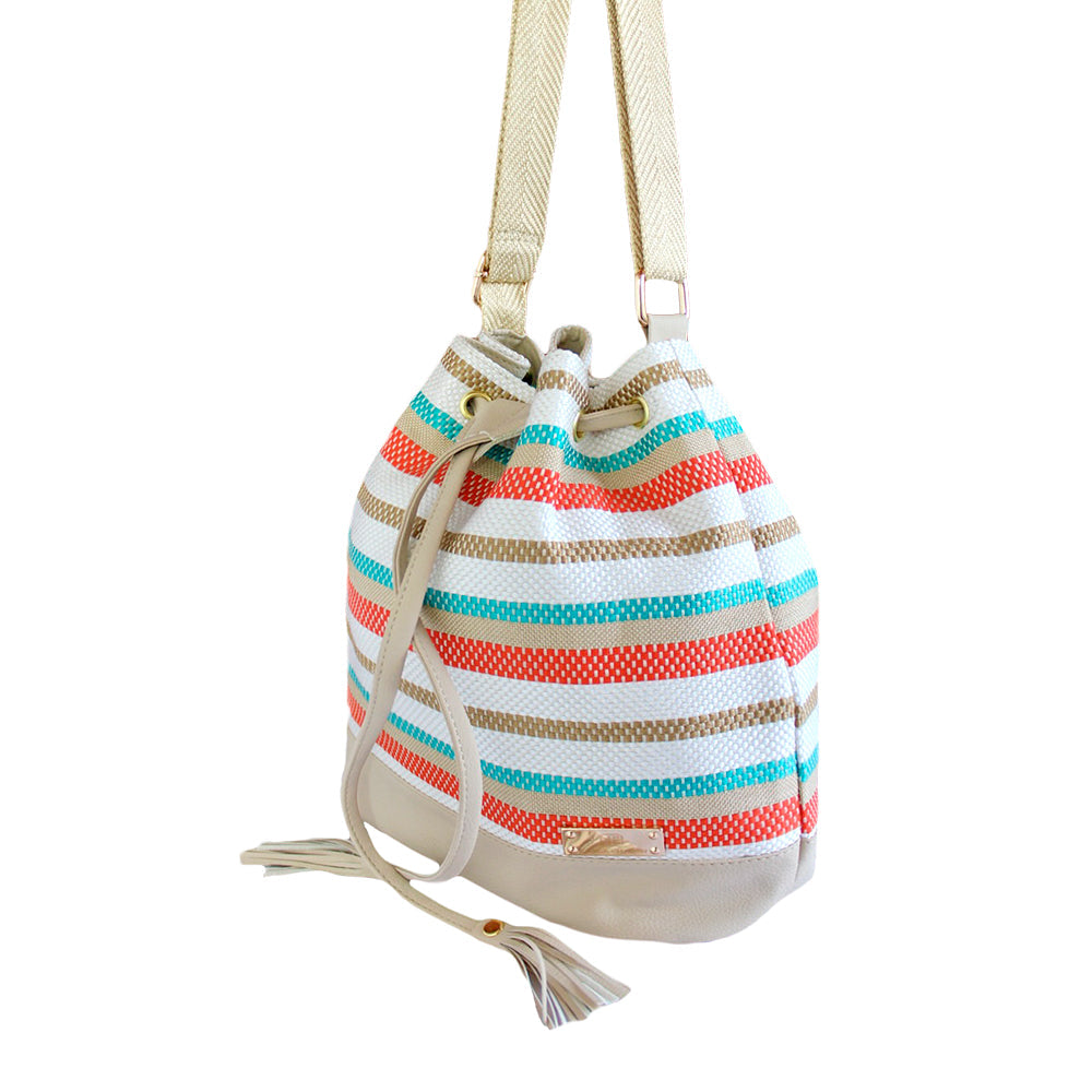 Elegante Bolso de Dama Karla Chacon Aria en Beige