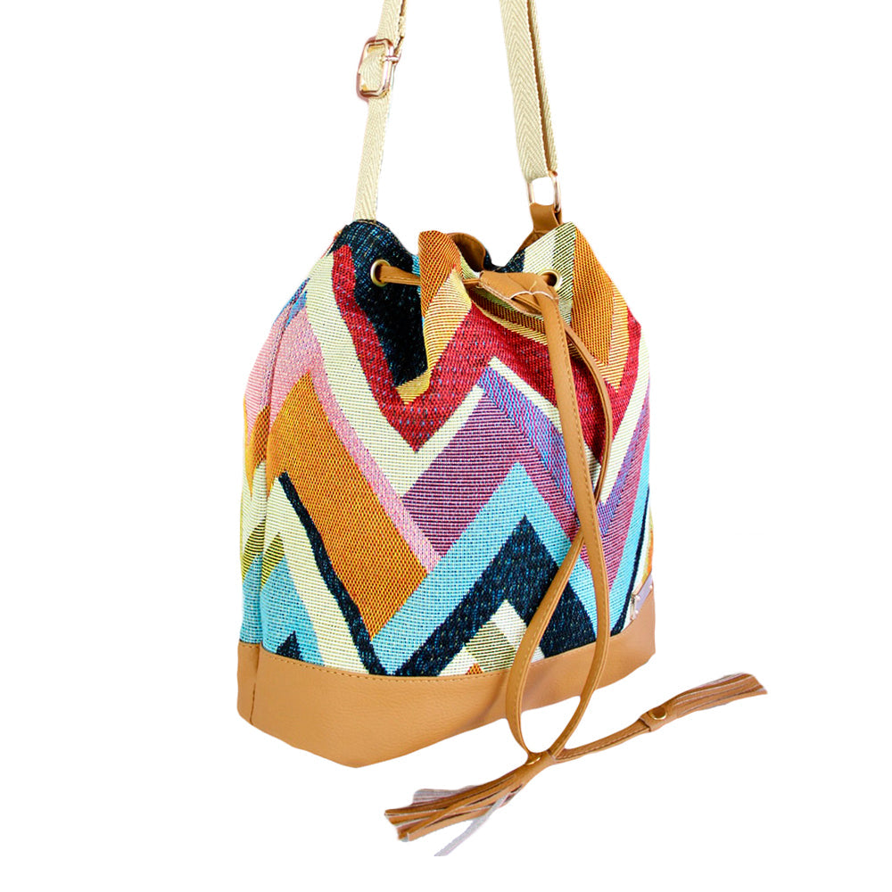 Elegante Bolso de Dama Karla Chacon Aria en Color Miel