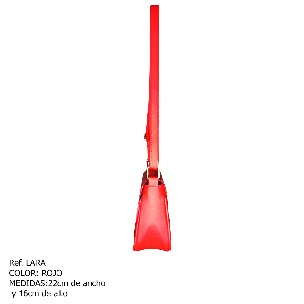 Elegante Bolso de Dama Karla Chacon en Vibrante Rojo Lara