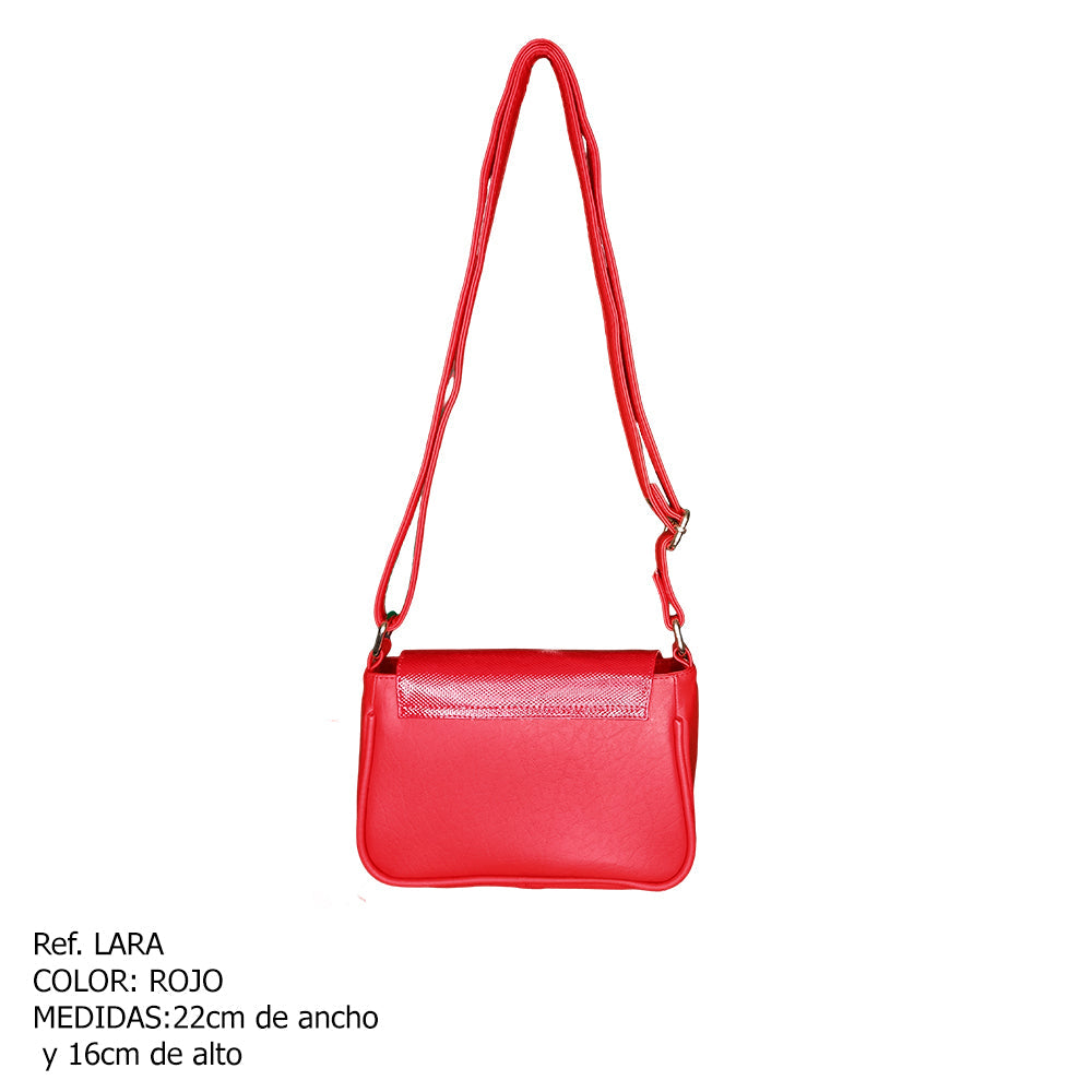 Elegante Bolso de Dama Karla Chacon en Vibrante Rojo Lara