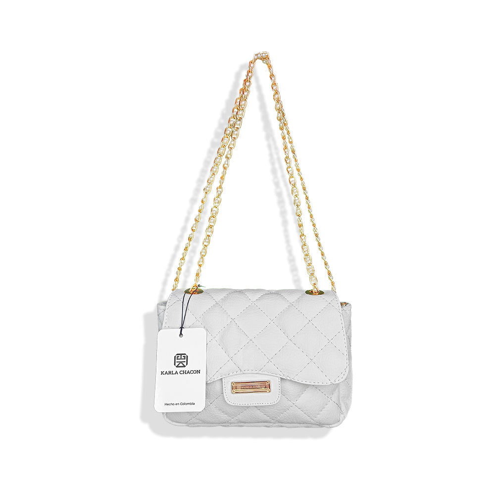 Elegante Bolso Blanco Karla Chacon Roma