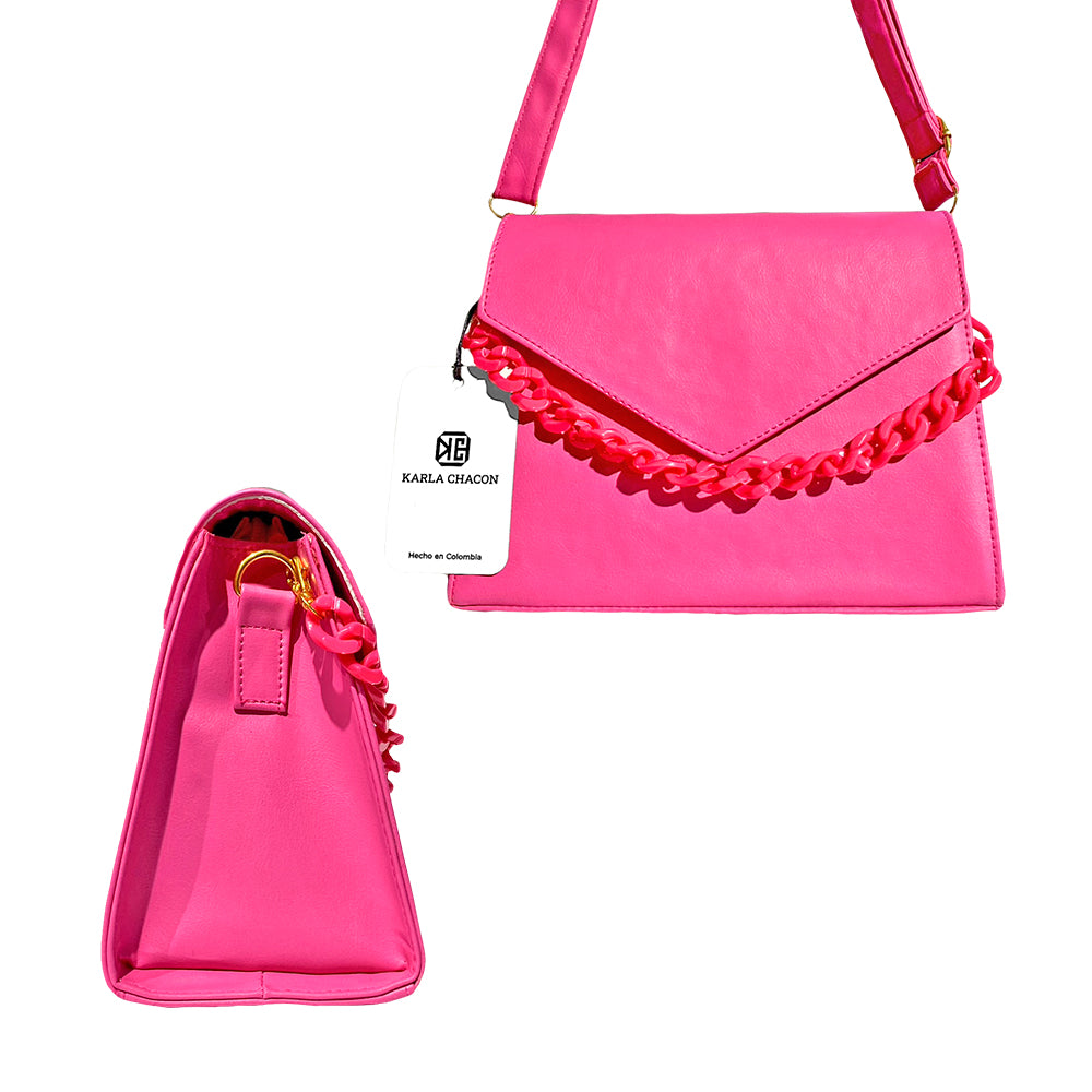 Exquisito Bolso Vivy Fucsia de Karla Chacon