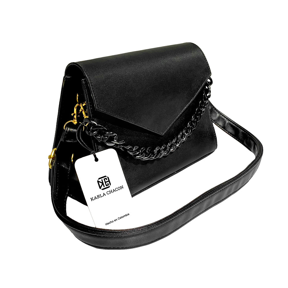 Elegante Bolso Karla Chacon Vivy en Negro