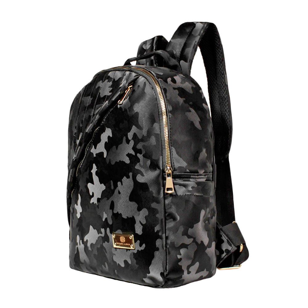 Elegante Mochila Karla Chacon Lois en Color Negro