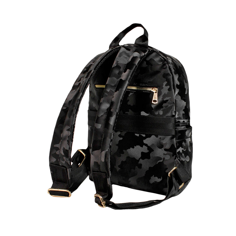 Elegante Mochila Karla Chacon Lois en Color Negro