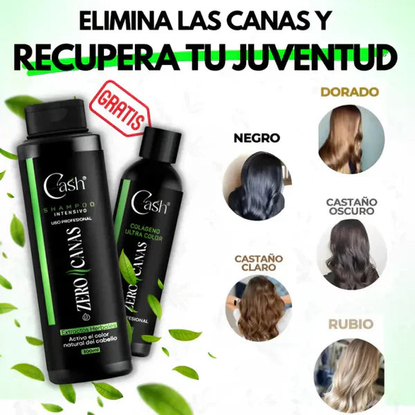 Cubre tus canas en solo 20 minutos con Zero Canas y Colágeno Ultra Color 🎁 ¡Incluye un obsequio sorpresa! ⭐