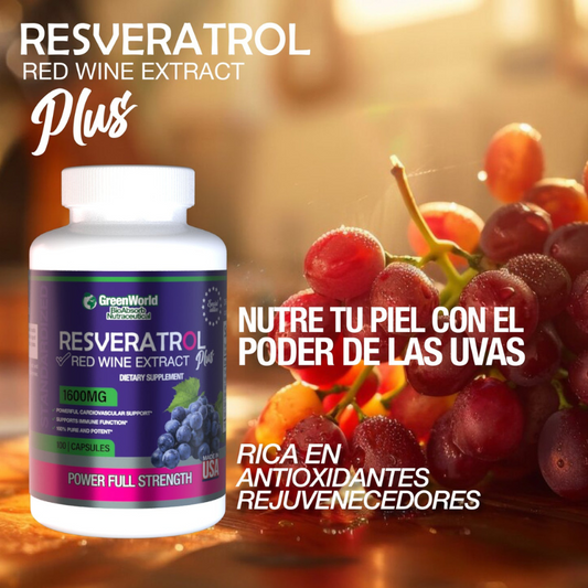 Resveratrol 2x1: El Poderoso Antioxidante Natural para Revolucionar tu Bienestar ❤️