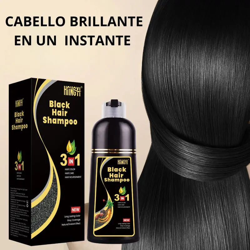 Shampoo 3 en 1 que Elimina Canas y Aporta Brillo