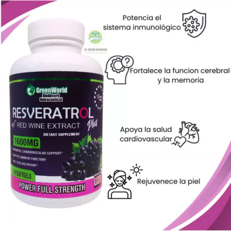 Resveratrol 2x1: El Poderoso Antioxidante Natural para Revolucionar tu Bienestar ❤️