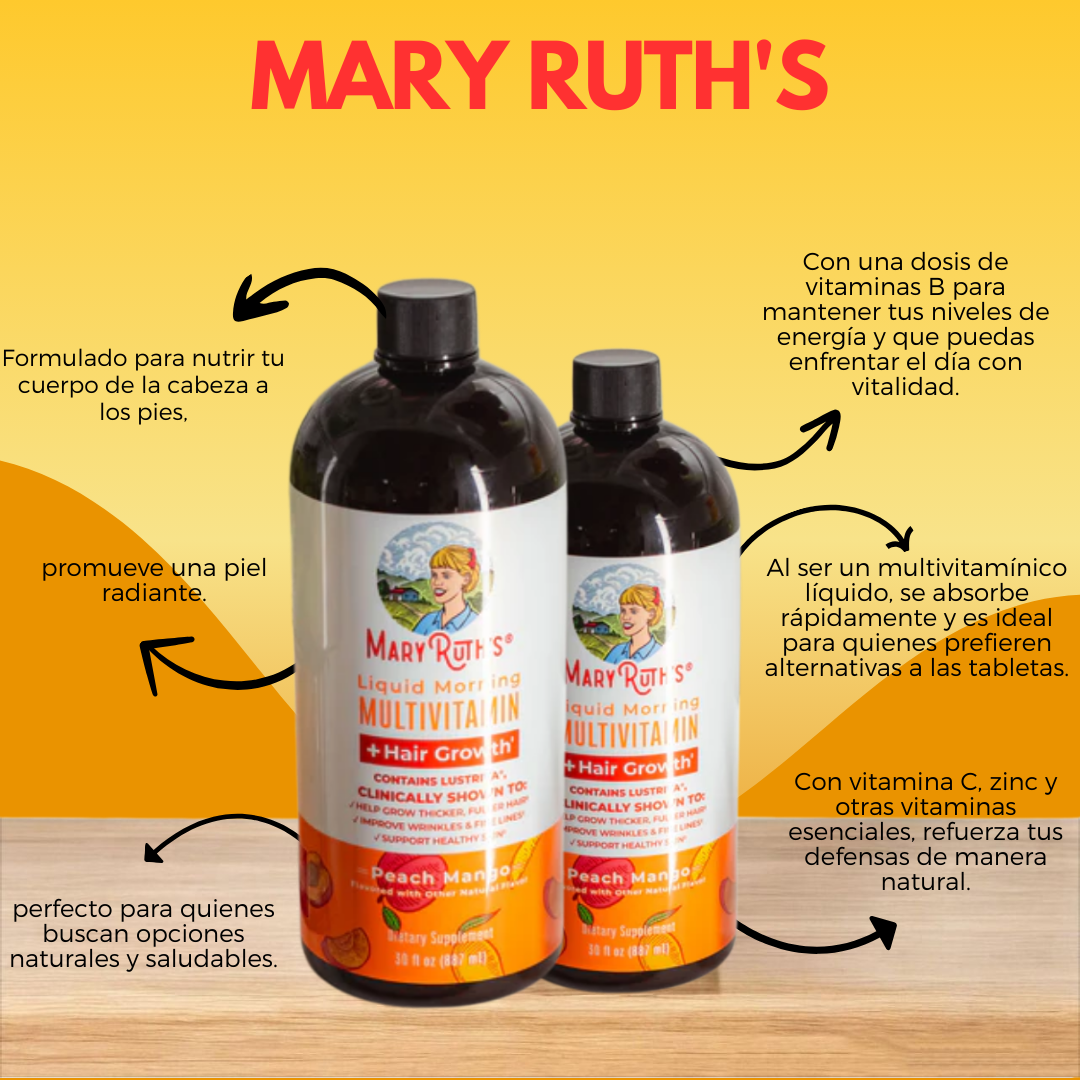 Revitaliza Tu Belleza: Multivitaminas Mary Ruth’s para Cabello, Uñas y Piel 🌟