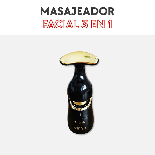 Masajeador Facial Multifuncional 3 en 1 para una Piel Radiante