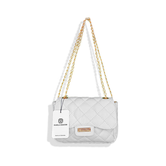 Elegante Bolso Blanco Karla Chacon Roma