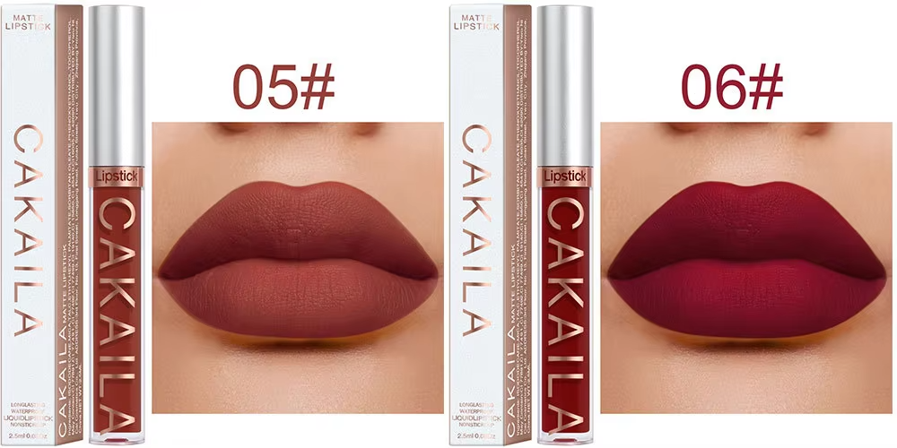 Conjunto de 6 Labiales Líquidos Mate Cakaila™