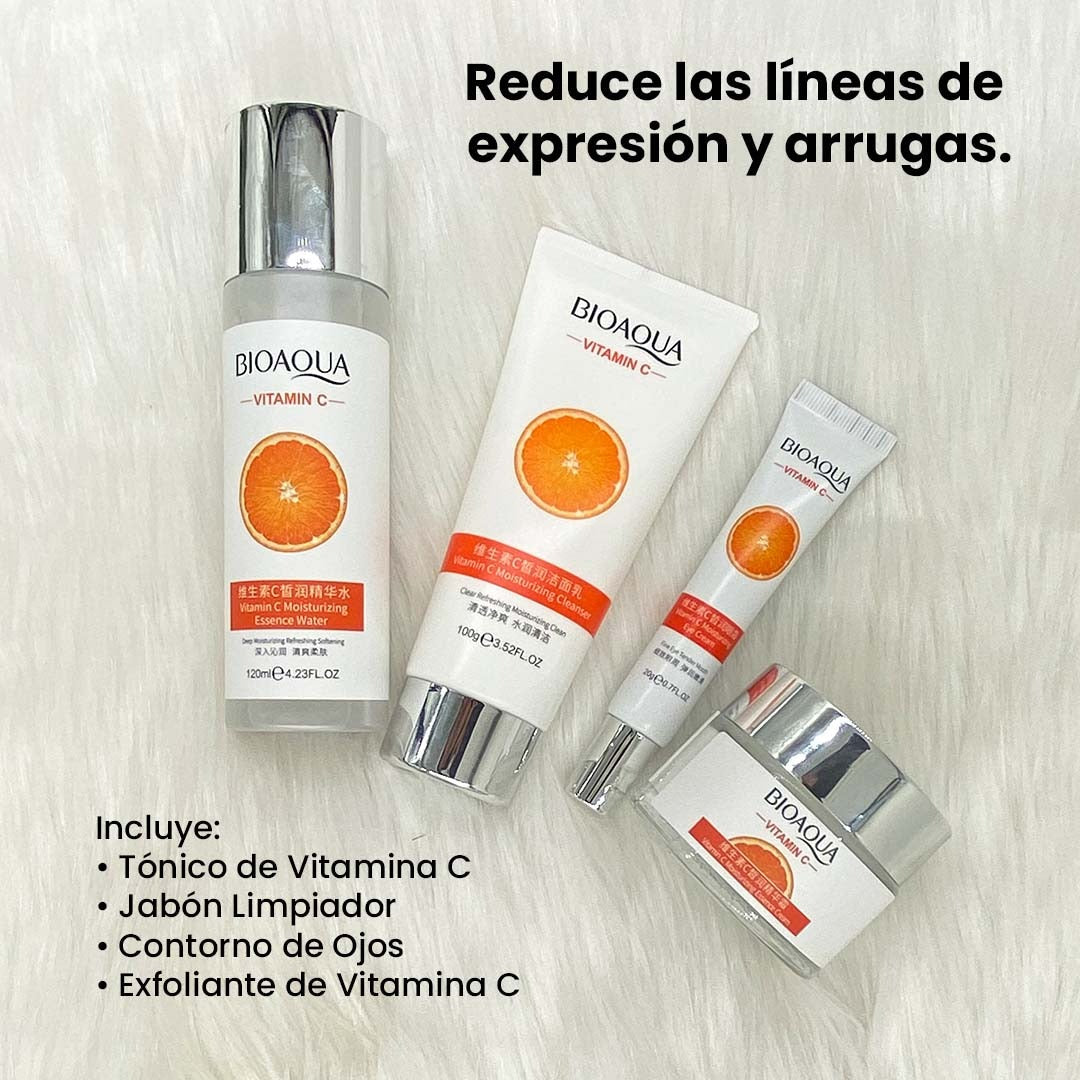 Paquete Promocional Vitamina C Bioaqua con Caja de Seguridad Inclusiva