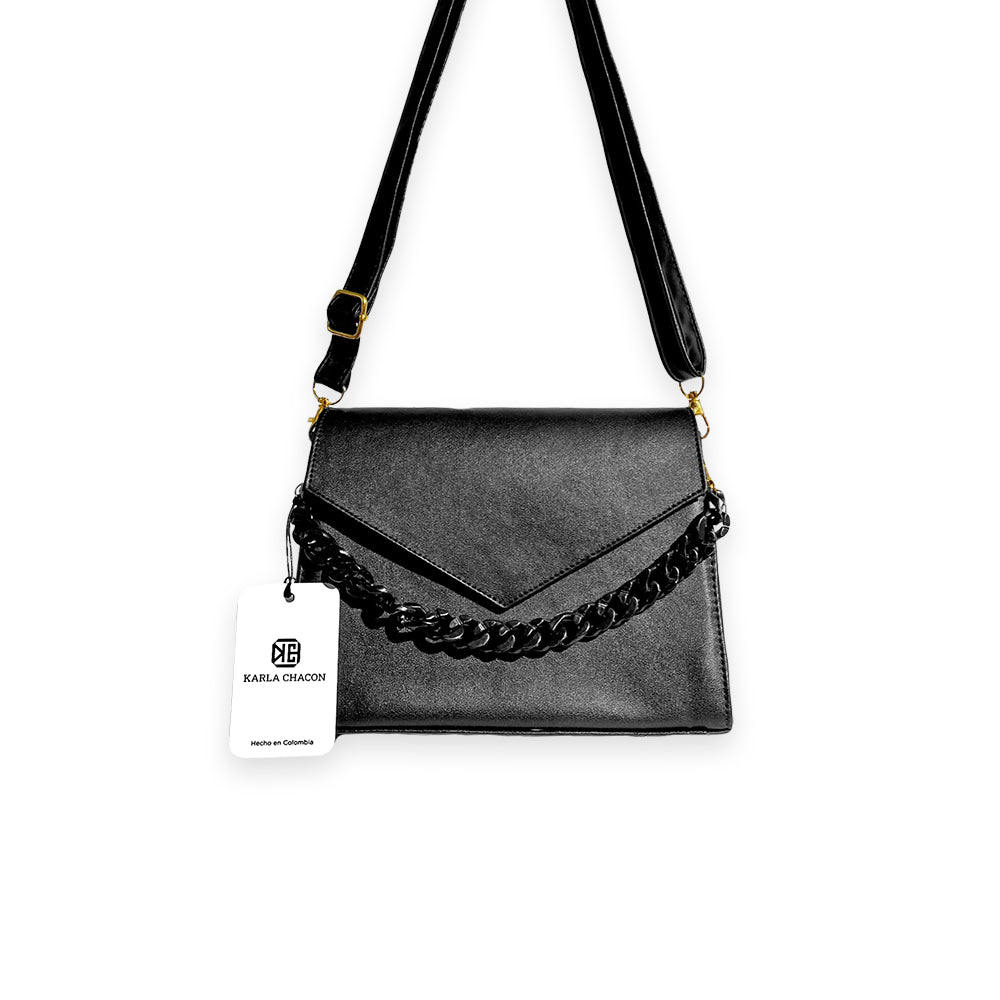 Elegante Bolso Karla Chacon Vivy en Negro