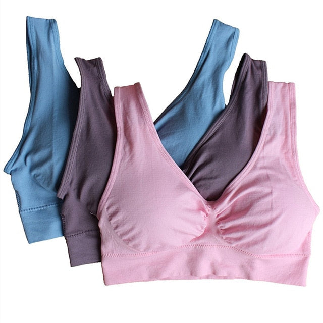 Conjunto de 3 Sujetadores Daido Comfort 24h Sin Aros Push-Up para Máximo Conforto