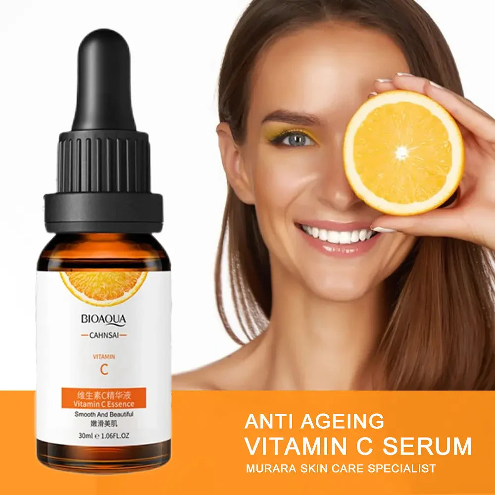 Duo de Sérum de Vitamina C - BIOAQUA 100ML cada, Brilho Radiante e Hidratação!