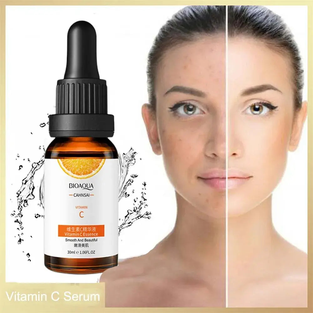 Duo de Sérum de Vitamina C - BIOAQUA 100ML cada, Brilho Radiante e Hidratação!